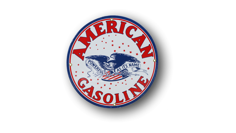 American Gasoline Porcelain