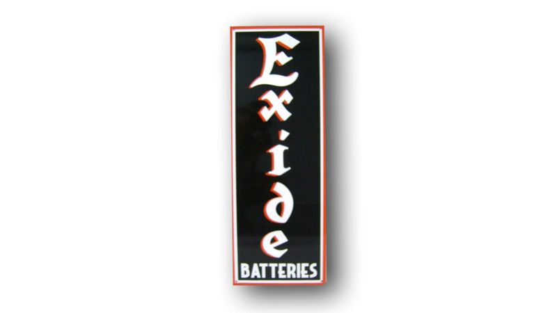 Exide Battery Sign